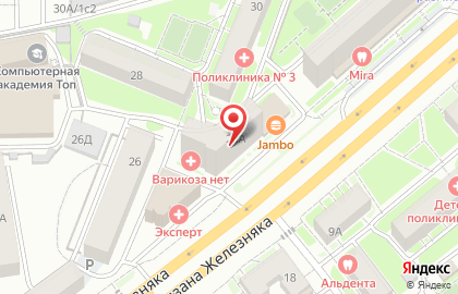 Салон-магазин дверей и комплектующих Галерея дверей на улице Партизана Железняка на карте