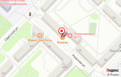 ЭКШН на Рижской улице на карте