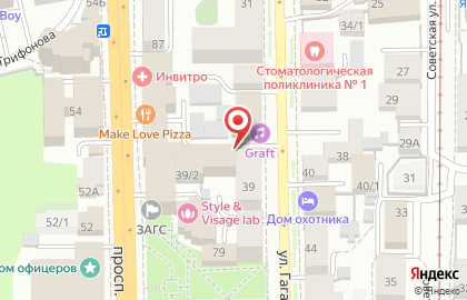 Торговый дом Солдат удачи на улице Гагарина на карте