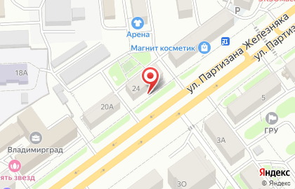 Центр кредитования и сбережений на улице Партизана Железняка на карте