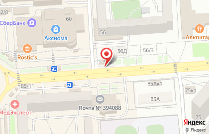 Салон продаж МТС на улице Генерала Лизюкова, 56/4 на карте