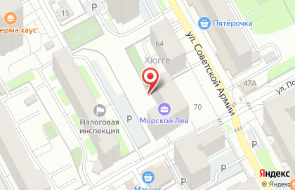 Автостоянка в Перми на карте
