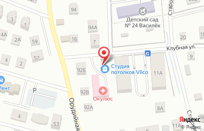 Фабрика натяжных потолков Влико на карте