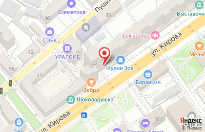 Салон оптики Индивид в Ленинском районе на карте