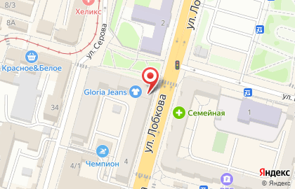 Магазин одежды Gloria Jeans в Ленинском районе на карте