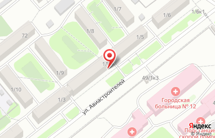 Фирменный магазин Восход на улице Авиастроителей на карте