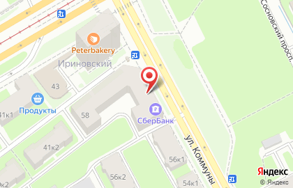 Центр бытовых услуг в Красногвардейском районе на карте