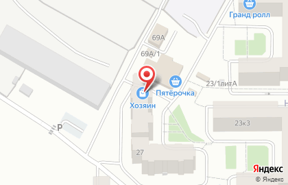 Хозяйственный магазин Хозяин на Пригородной улице на карте