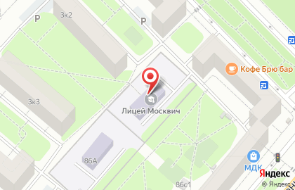Москвич в Новых Черёмушках на карте