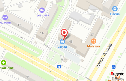 Супермаркет Слата в Иркутске на карте