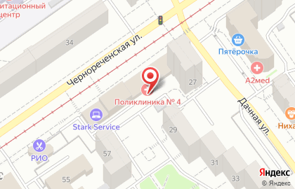 Самарская городская поликлиника №3 на Дачной улице на карте