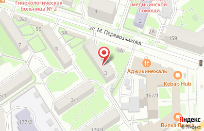 Адвокатский кабинет Горяйнова А.В. на улице Михаила Перевозчикова на карте