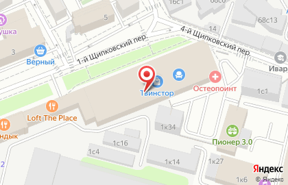 АвтоЗнак в 1-м Щипковском переулке на карте