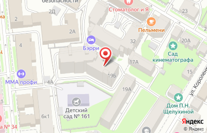 Агентство по продаже авиа и железнодорожных билетов Таларии в Нижегородском районе на карте