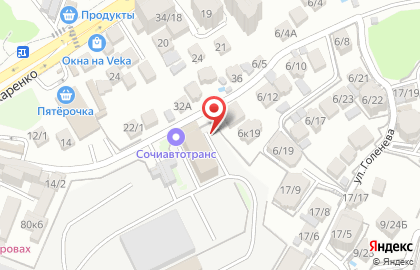 Строящееся административное здание по ул. Макаренко, 6/14 на карте