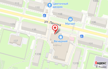 Магазин мясной продукции Юмак на улице Ленина на карте