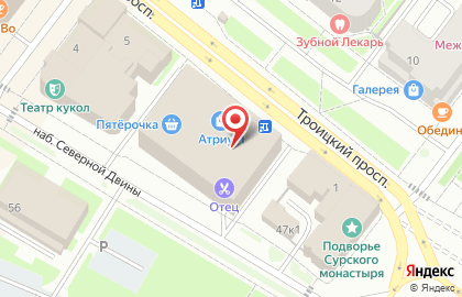 Супермаркет игрушек БЕГЕМОТиК на Троицком проспекте, 3 на карте