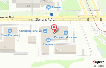 Автокомплекс Регинас в Орджоникидзевском районе на карте