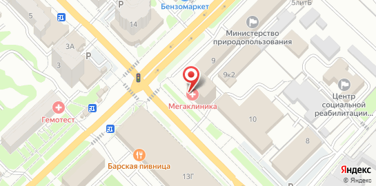 Медицинский центр Мегаклиника на карте