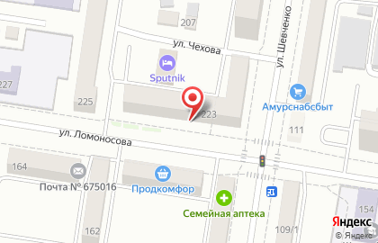 Торгово-сервисная компания Борей на улице Ломоносова на карте