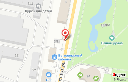 Шиномонтажная мастерская в Петродворцовом районе на карте