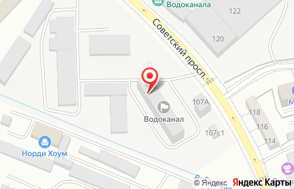 Водолей на карте