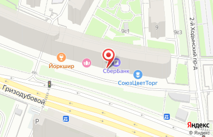 Продовольственный магазин Гастроном и Я на улице Гризодубовой на карте