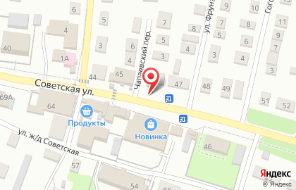 Торговый дом качества Продовольственный киоск на Советской улице на карте