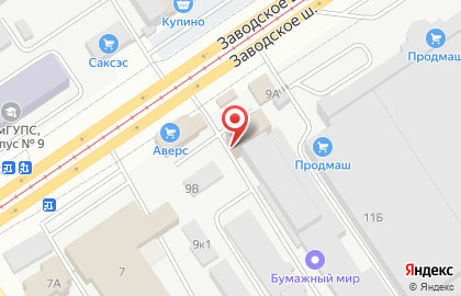 Торговая компания Мастеровой на Заводском шоссе на карте