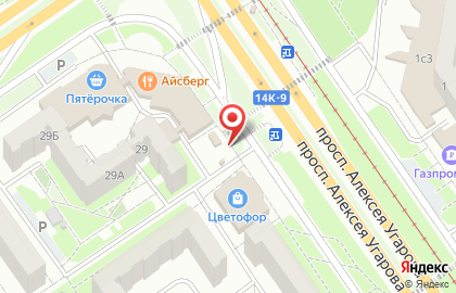 Сеть продуктовых киосков в микрорайоне Жукова на карте