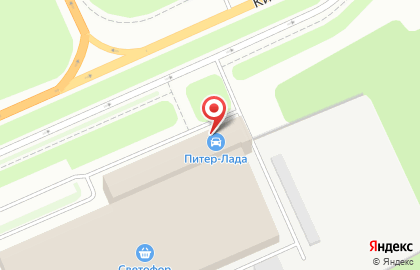 Сервисный центр Питер-Лада в Красносельском районе на карте