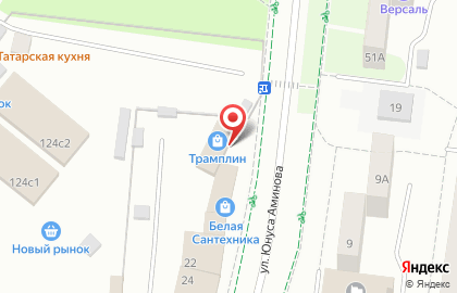 Торгово-прокатный центр Трамплин в Альметьевске на карте
