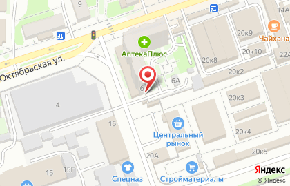 Кадастр-Оценка на Октябрьской улице на карте