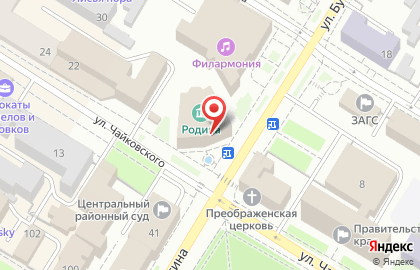 Zoom на улице Чайковского на карте