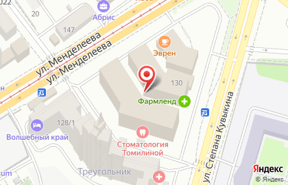 Бильярдный клуб Moskva на улице Менделеева на карте