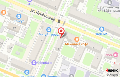 Магазин тканей и швейной фурнитуры на Харьковской улице на карте