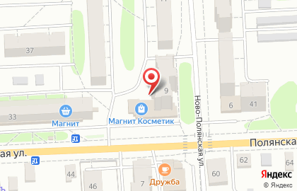 Леонардо на Полянской улице на карте