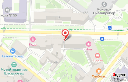 Dinex-центр на Левашовском проспекте на карте
