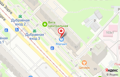 Супермаркет Эдельвейс на улице Рихарда Зорге, 97 на карте