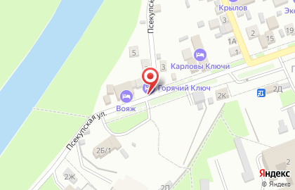 Гостиница Вояж в Горячем Ключе на карте