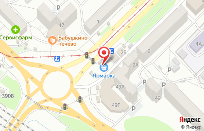 Магазин кондитерских изделий на улице Циолковского на карте