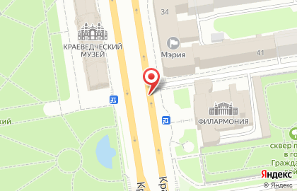 Nike на площади Ленина на карте
