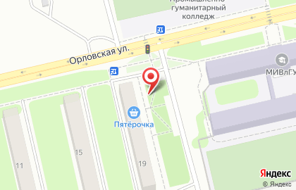 Киоск печатной продукции Роспечать на Орловской улице на карте
