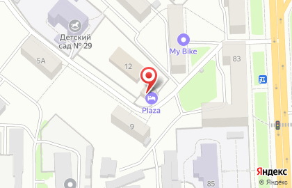 Plaza в Троллейбусном переулке на карте