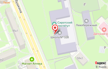 Средняя общеобразовательная школа №328 с углубленным изучением английского языка, Невский район на карте