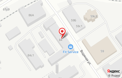 Автосервис FIT SERVICE на Водяной улице в Томске на карте