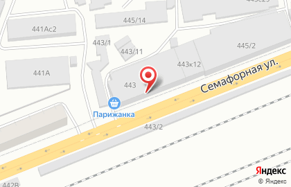 Магазин алкогольной продукции на Семафорной улице на карте