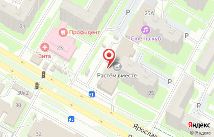 Салон Ваши двери на Ярославской улице на карте