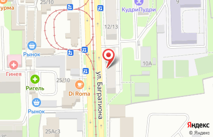 Магазин хозяйственных товаров Караван на улице Багратиона на карте