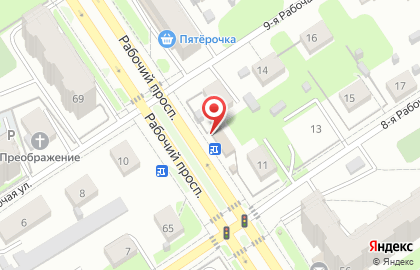 Кафе-пекарня Шустрый пекарь на Рабочем проспекте на карте